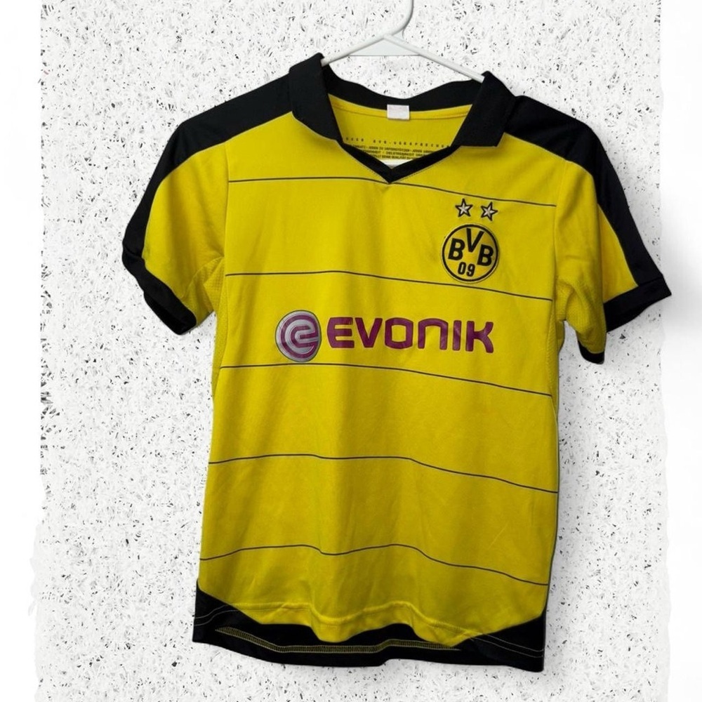 Kids Sz S Yellow and Black Soccer Jersey